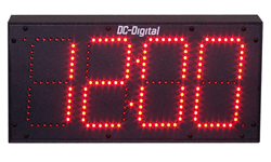 (DC-60S-IN) 6.0 Inch LED, Push-Button Controlled, Wall Mount, Time of Day Digital Clock, (INDOOR, Non-System)